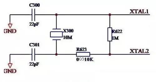 無(wú)源晶振參考電路