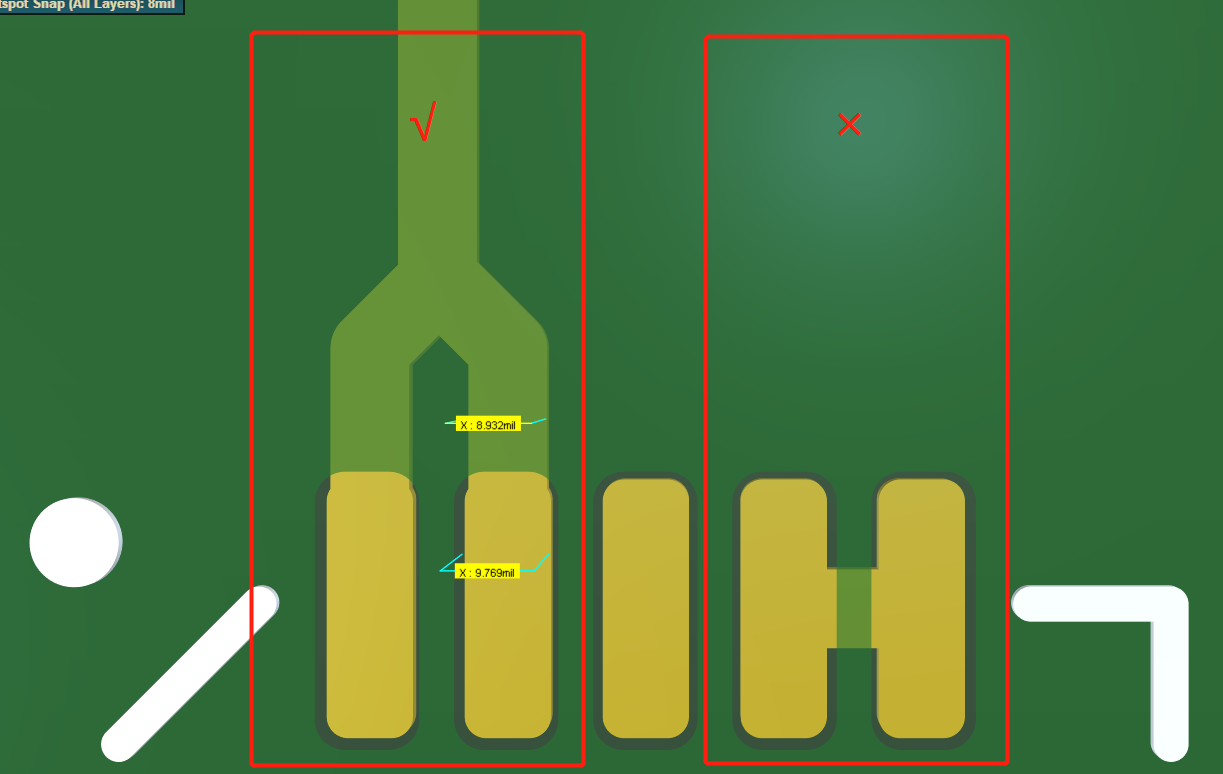 PCB板焊盤(pán)連接