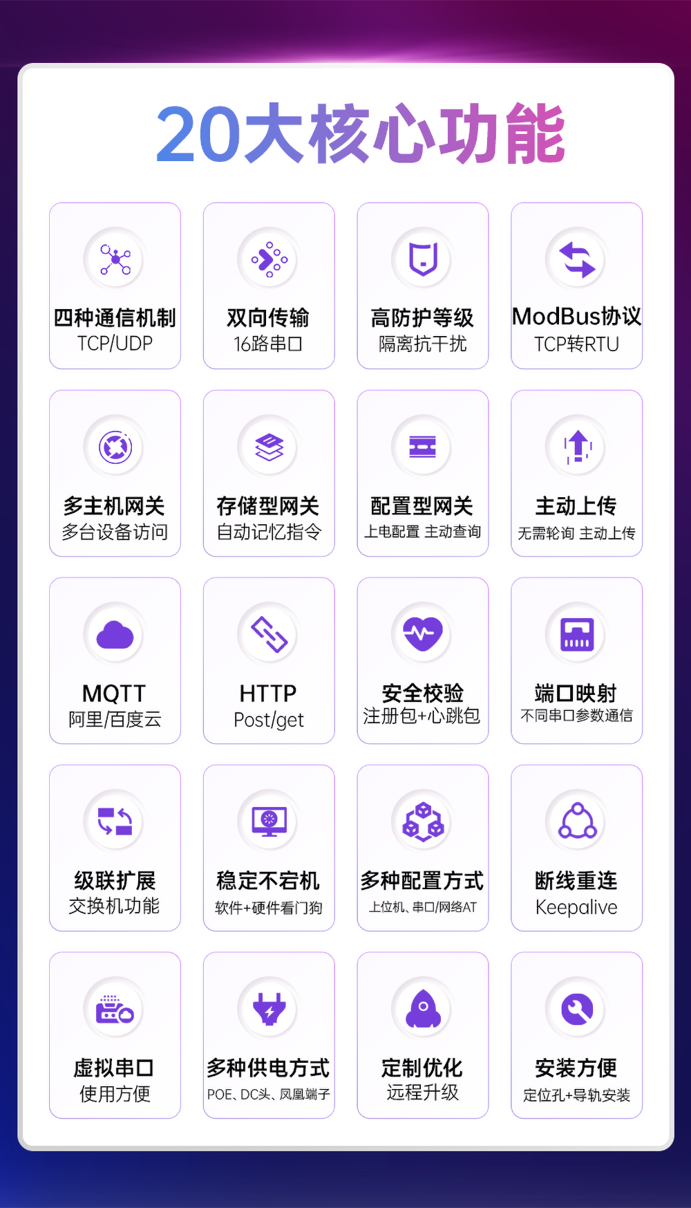 串口服務器核心功能