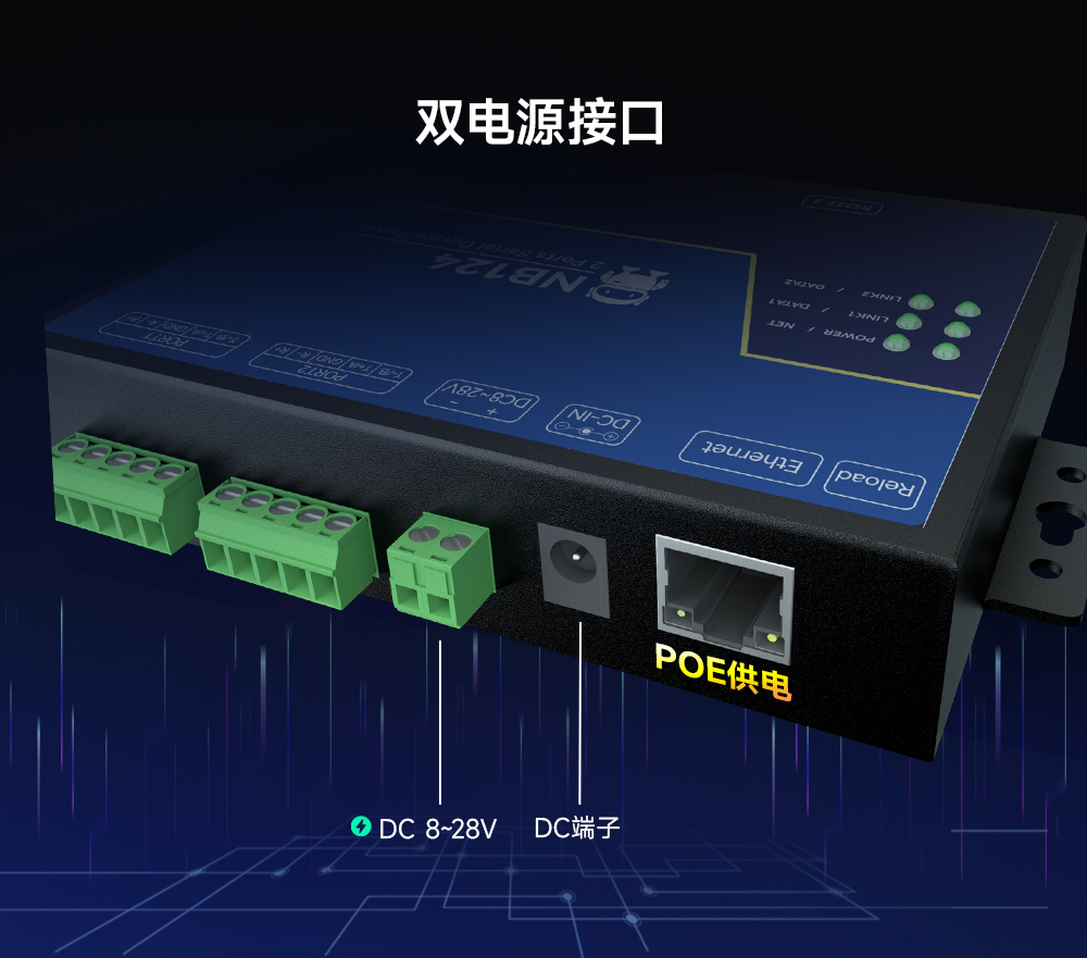 工業(yè)級2路串口服務(wù)器 (5)