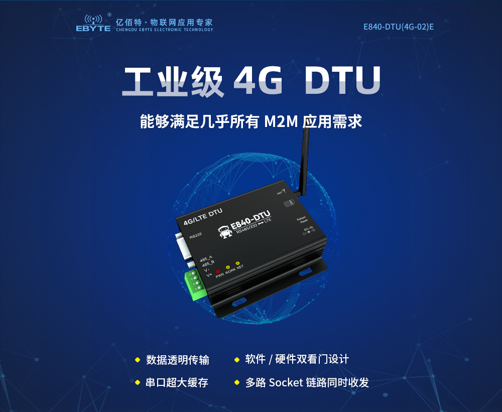 工業(yè)級4G DTU數(shù)傳電臺 (1)