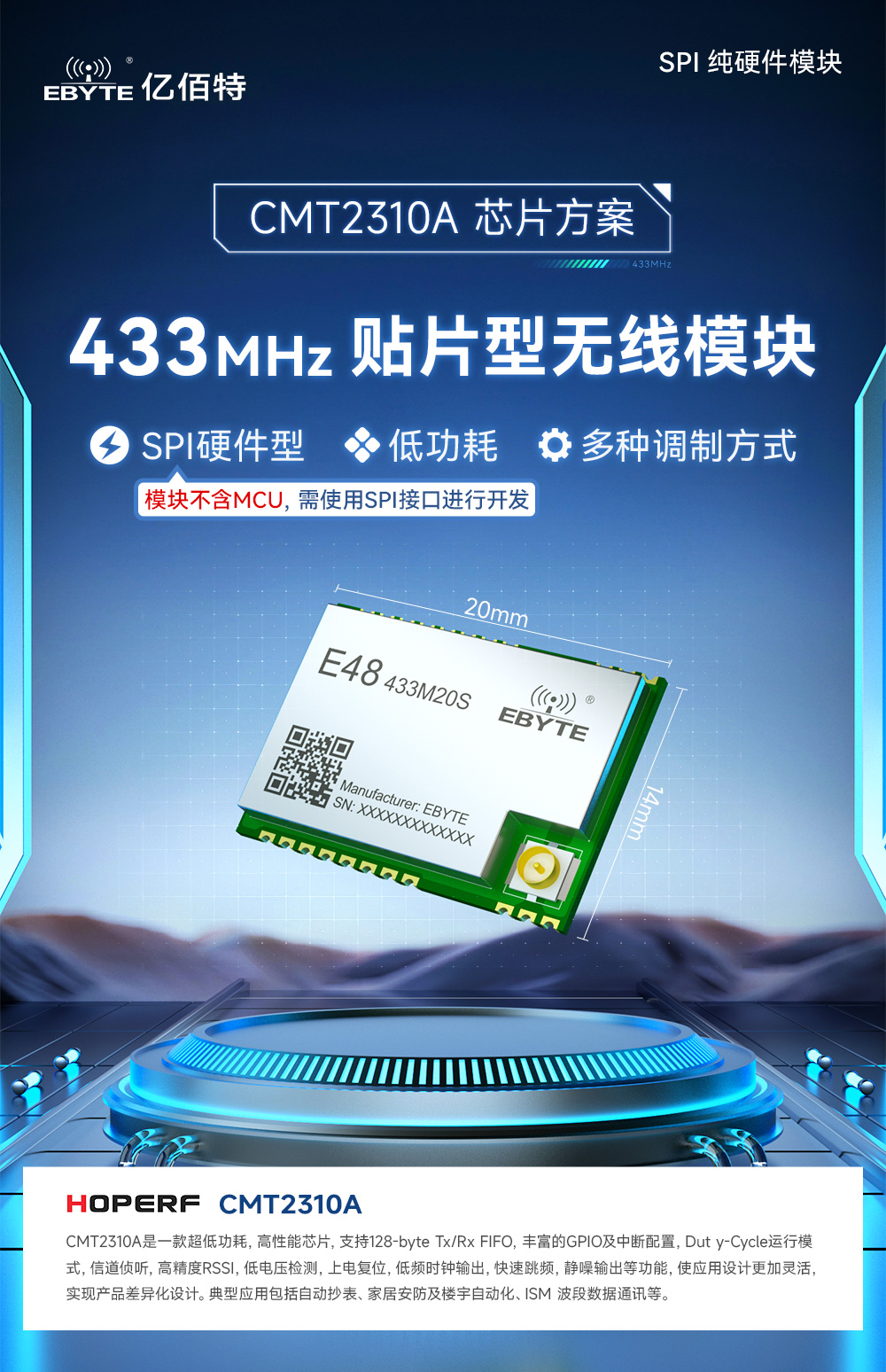 E48-433M20S 無(wú)線(xiàn)數(shù)傳模塊 (1)