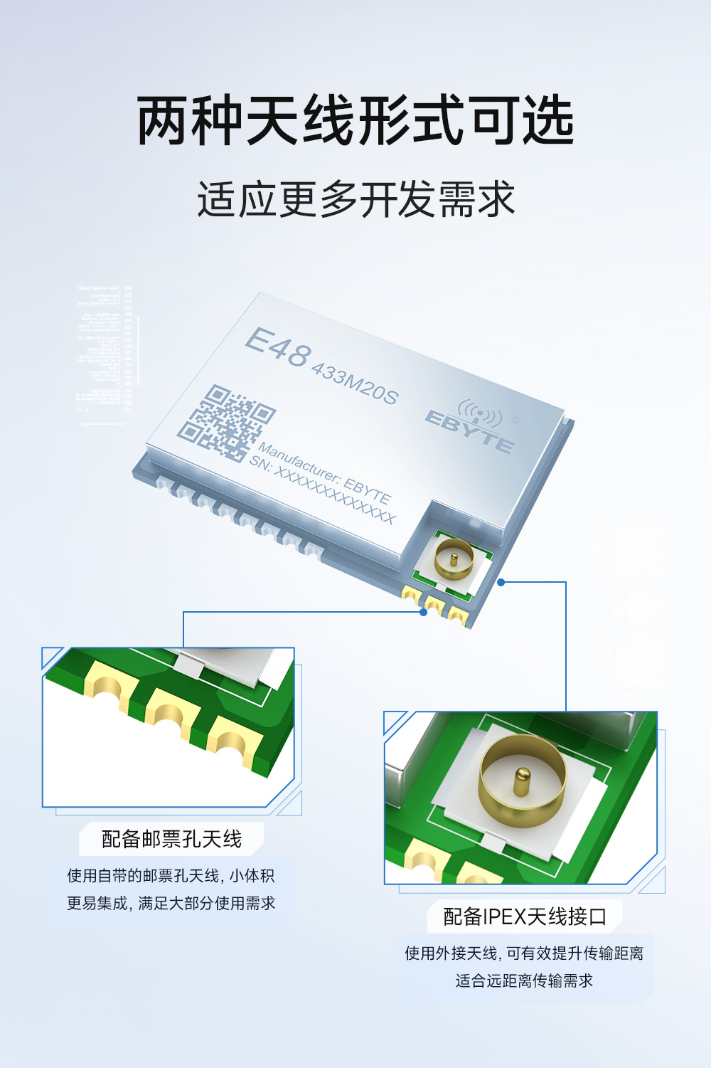 E48-433M20S 無(wú)線(xiàn)數(shù)傳模塊 (8)