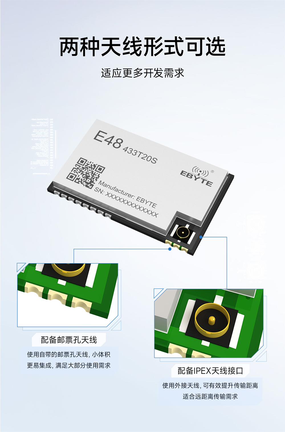 E48-433T20S 無(wú)線數(shù)傳模塊 (14)
