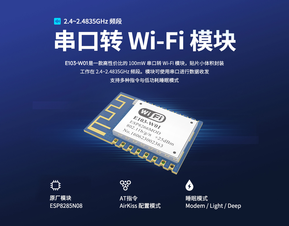 E103-W01 串口轉WiFi模塊