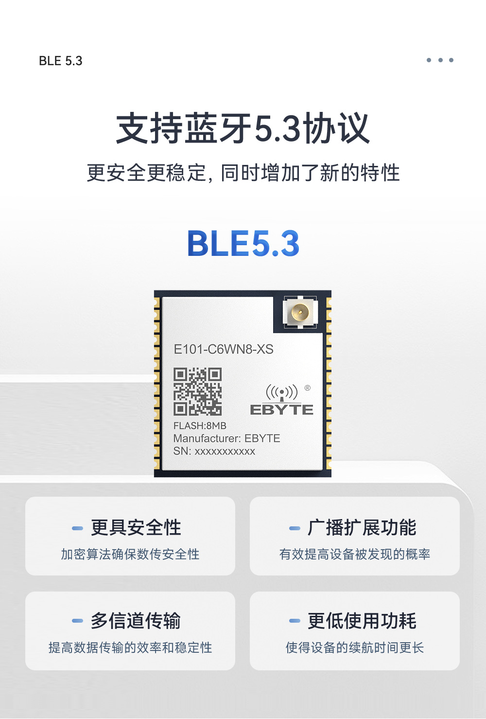 E101-C6WN8-XS 雙模藍牙WiFi模塊詳情_06