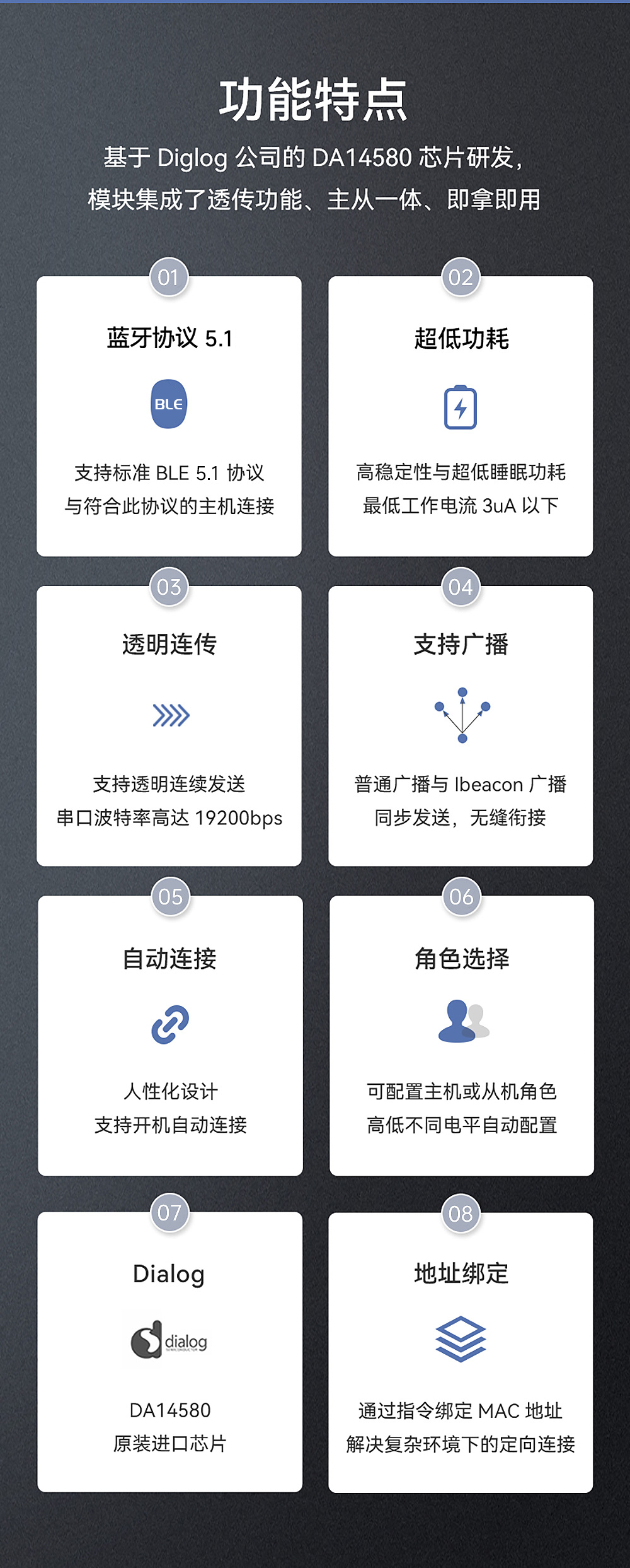 BT02藍(lán)牙模塊功能特點(diǎn)
