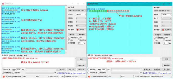 3  LoRa MESH數(shù)傳電臺(tái)基礎(chǔ)通訊功能