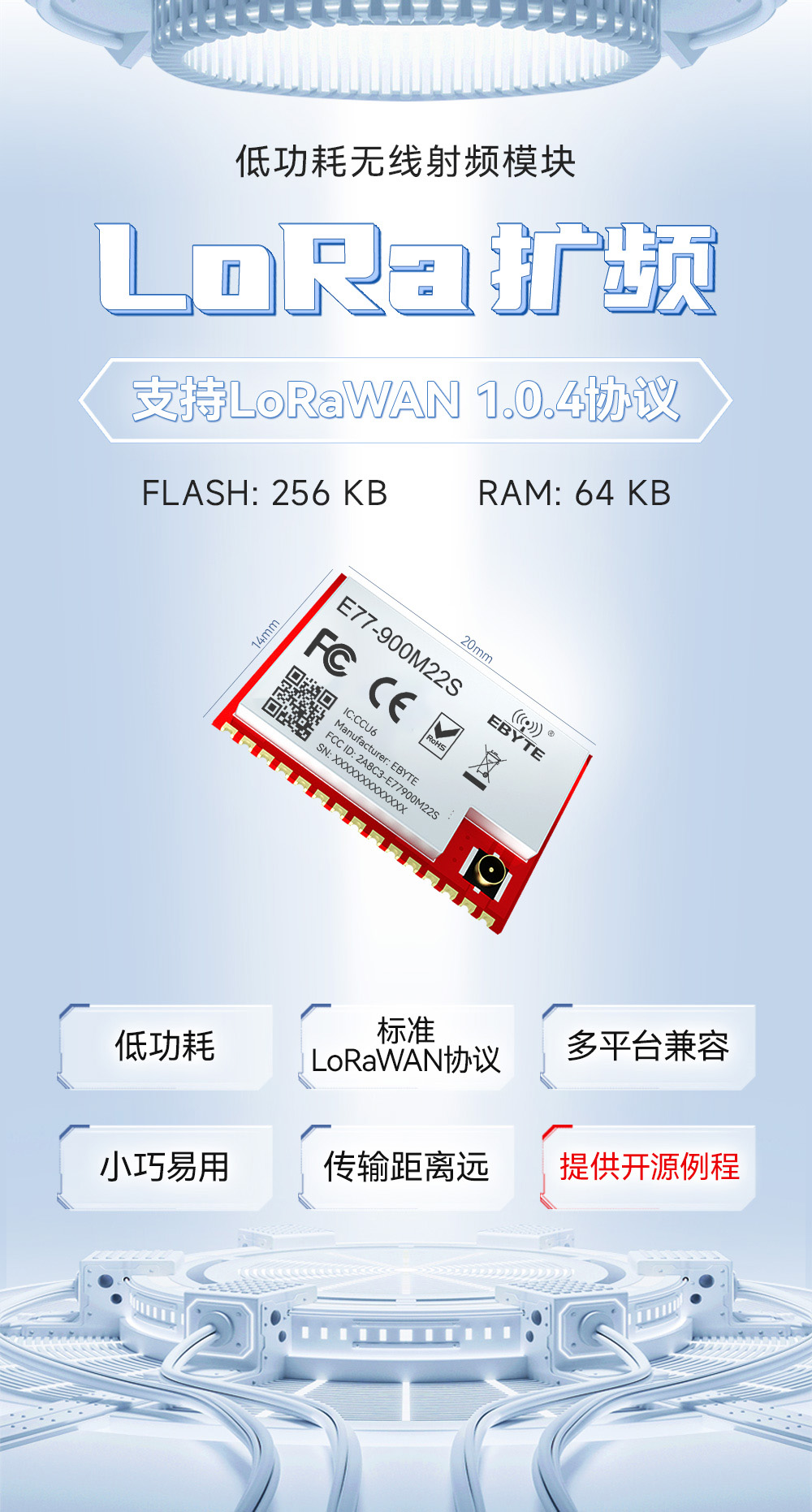 900頻段LoRaWAN擴頻模塊